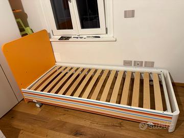 Letto singolo con ruote