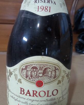Barolo riserva vendemmia 1981