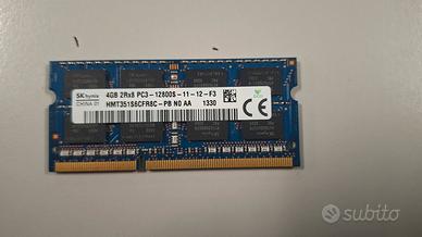 modulo RAM sodimm 4 GB DDR3 pc3 testata 