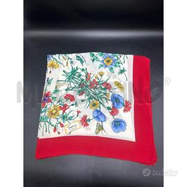 FOULARD SETA STAMPA FLORA GUCCI