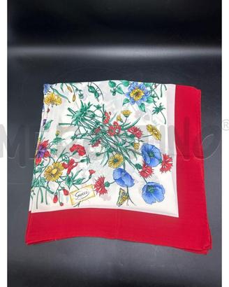 FOULARD SETA STAMPA FLORA GUCCI
