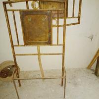 struttura letto in ferro anni '50