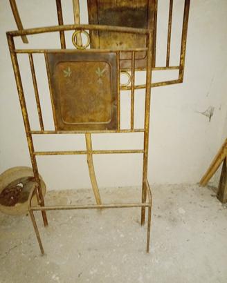 struttura letto in ferro anni '50