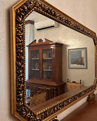 Mobili in legno massello e specchiera - Bari