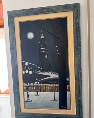 Quadro G. Bravin "Vigevano Innevata" 40x75cm