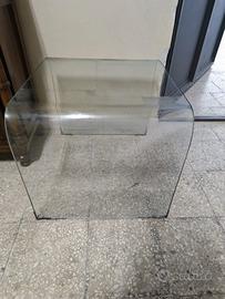 Tavolino da salotto in vetro curvato