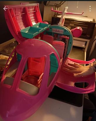 jet di barbie con accessori 