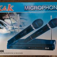 Kit Coppia Microfoni Professionali Wireless