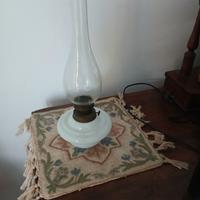 lampada a petrolio vetro opalino inizi 900