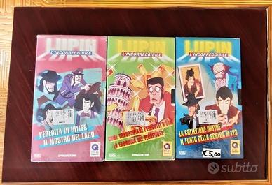 Lupin l'incorreggibile 3 VHS " Sigillate"  Cartoni