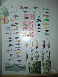 Lotto artificiali pesca spinning trota trout area