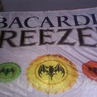 Bandiera bacardi breezer 160 cm x 90 cm con occhie
