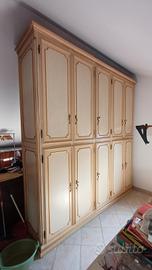 Armadio classico color avorio, 6 ante