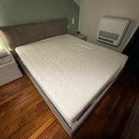 Letto matrimoniale contenitore con comò e comodini