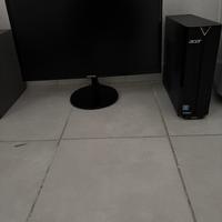 PC FISSO COMPLETO: PC CASE, MONITOR, MOUSE, TASTIE