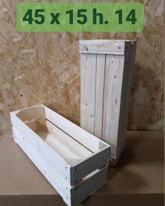 Cassette di legno lunghe