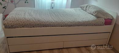 LETTO SINGOLO con letto estraibile COMPLETO