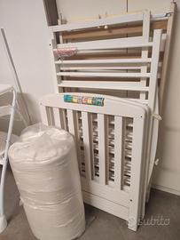 Lettino con matetera + bagnetto fasciatoio richiud