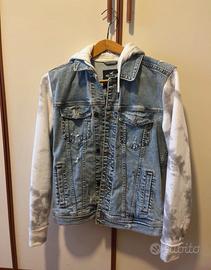 Giacca di jeans con cappuccio