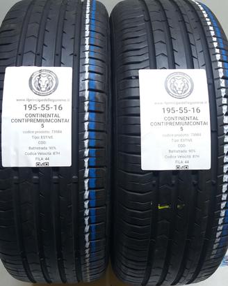 2 GOMME 195 55 16 CONTINENTAL A73984