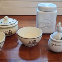 Maxi set collezionismo ceramica Mulino Bianco