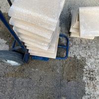 corrimano e lastra in pietra