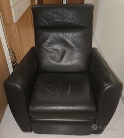 Poltrona reclinabile in Pelle (Poltrone e Sofà) 