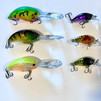 Serie di 7 crankbait  11 e 3,5 gr (3+3)
