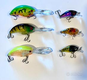 Serie di 7 crankbait  11 e 3,5 gr (3+3)