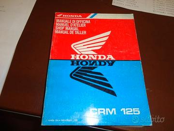 CRM125 manuale officina manutenzione Honda Moto