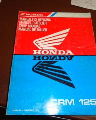 CRM125 manuale officina manutenzione Honda Moto