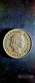10 Rappen Svizzera 1943 B – Libertas – Moneta WWII