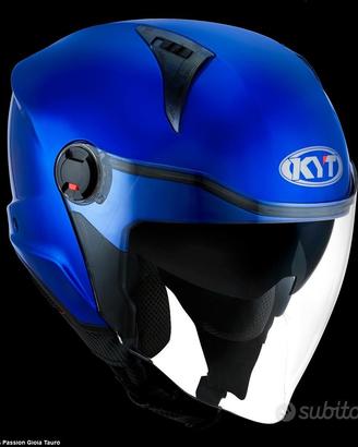 KYT Casco Jet D-CITY - Plain - Blue