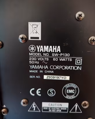 subwoofer attivo Yamaha SW-P130 /60 watt