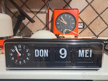 orologio datario flip clock made japan