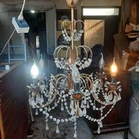 Lampadario vintage a gocce vintage