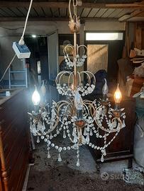 Lampadario vintage a gocce vintage