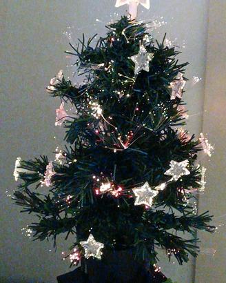 Albero di natale in fibra ottica 