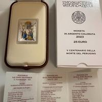 Moneta 25 € Argento Vaticano _ Perugino 2023