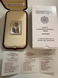 Moneta 25 € Argento Vaticano _ Perugino 2023