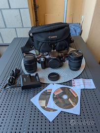 Kit Canon 1100D marrone con obiettivo 10-18 mm mac