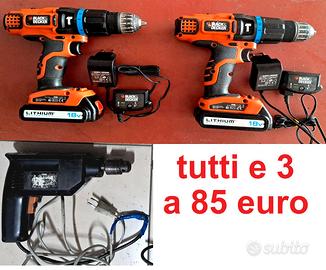 Trapani set di 3 trapani