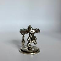 Giostra cavalli miniatura rara argento 800