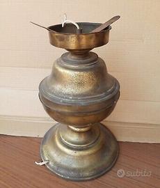 Lampada abat-jour Vintage da comò in ottone 20x30