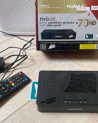 Humax tivumax LT Full HD tivusat + smartcard TV