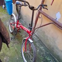 bici pieghevole da sistemare 