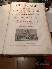 Libro Graduale Romano antico - 1847