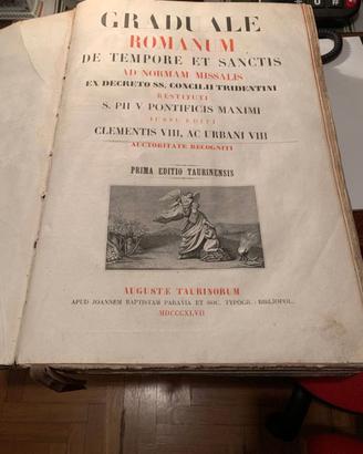Libro Graduale Romano antico - 1847