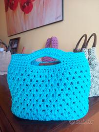 tote bag turchese