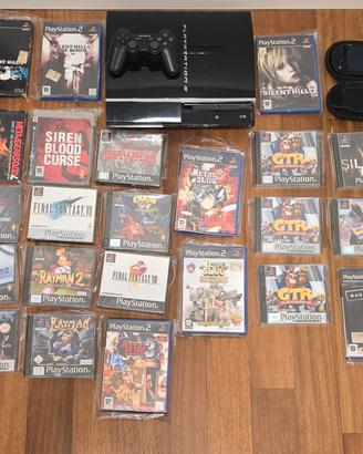 Giochi PS1, PS2, PS3 + PS3 FAT 60GB + PS vita (jb)